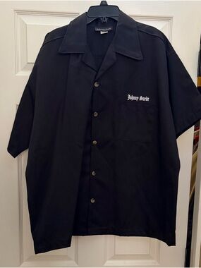 Johnny Suede Black Button-Up Shirt